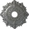 Ekena Millwork Riley Ceiling Medallion (Fits Canopies up to 4 5/8"), Hnd-Painted Silver, 18"OD x 3 1/2"ID x 1 1/2"P CM18RLSLS - alternate 1